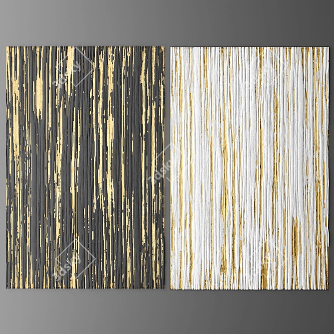 3D Wall Panel Decor 3D model image 1