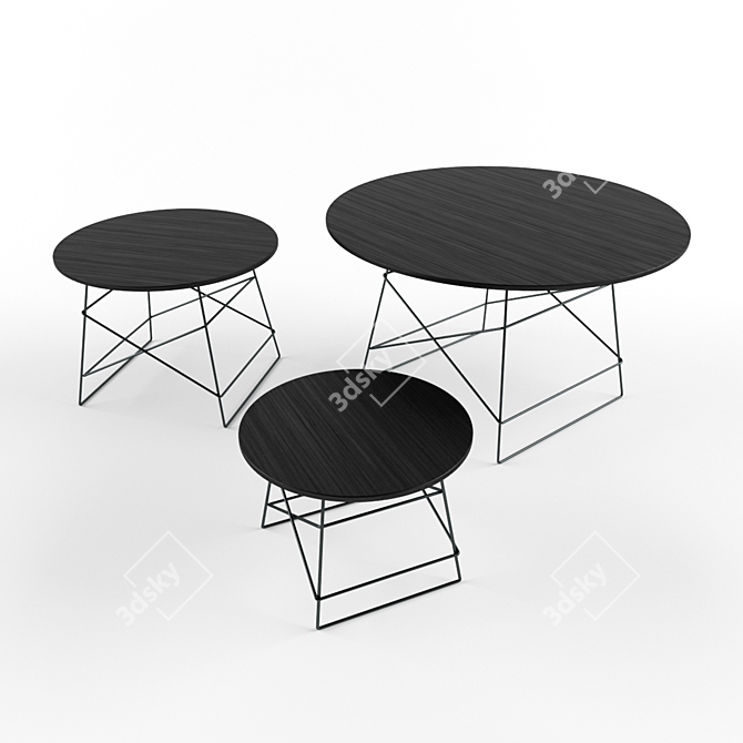 Versatile Grid Table, Innovative Design 3D model image 1