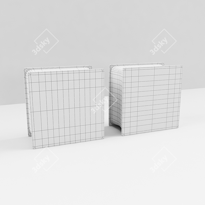 Elegant Glass Blocks - 194mm x 100mm 3D model image 2