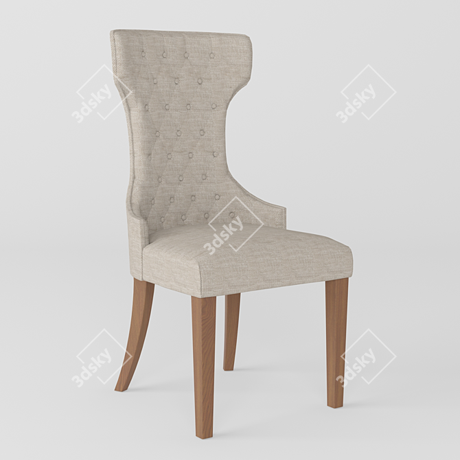 Regal Throne Armchair 3D model image 1