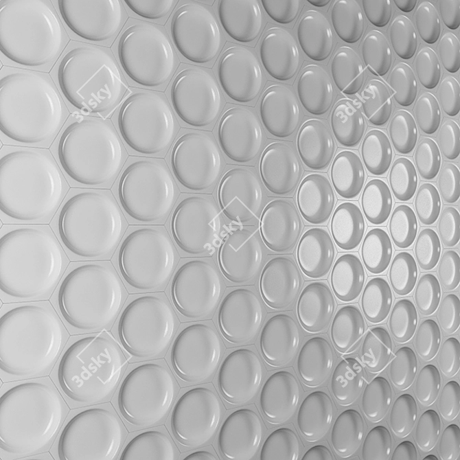 3D Wall Panel - Transform Your Space 3D model image 1