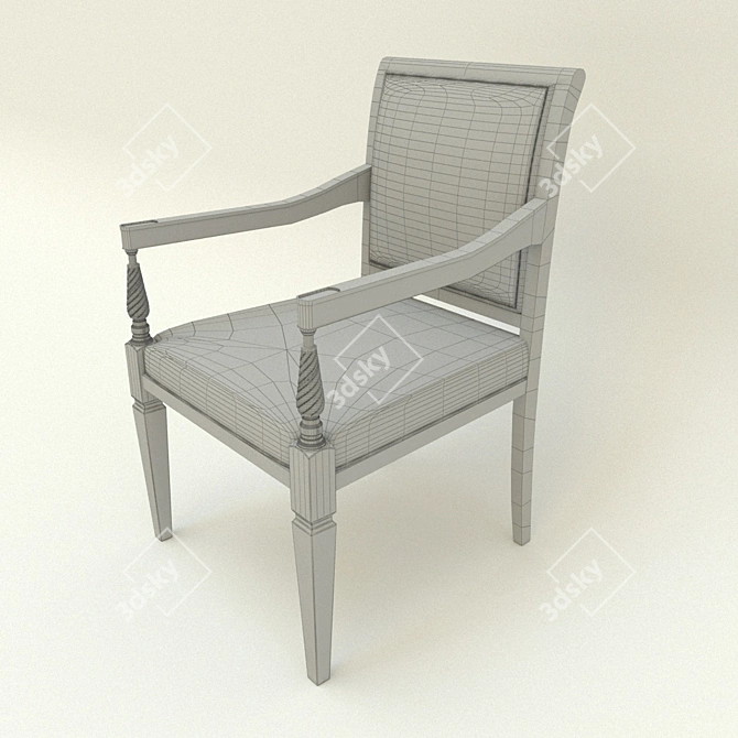 Comfort Plus Armchair 3D model image 2