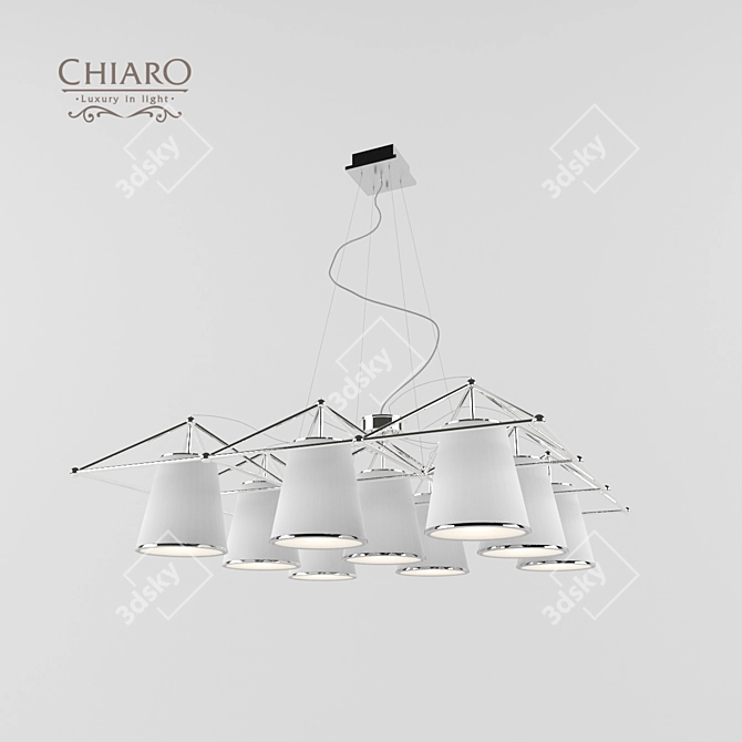 Elegant Sorrento Chandelier 3D model image 1