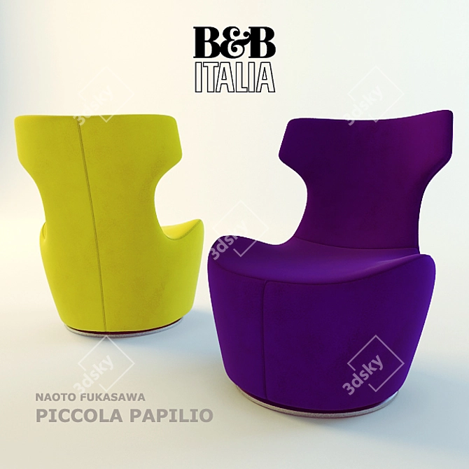 Italian Design: Piccola Papilio Chair 3D model image 1