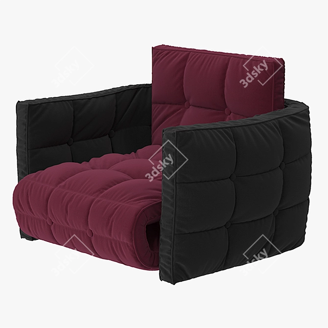 Modular Comfortable Cosy Design Armchair 3D model image 1