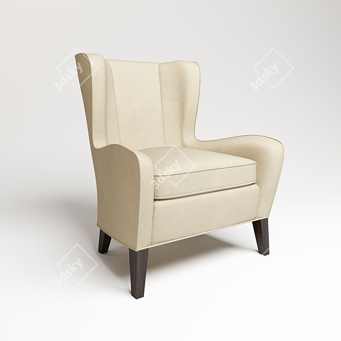 Dantone Paradiso Armchair: Unparalleled Comfort 3D model image 3