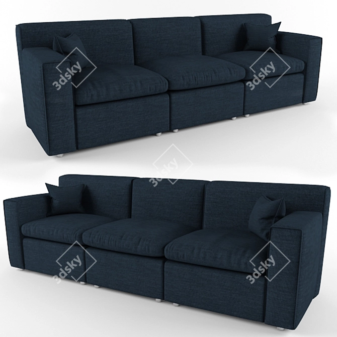 Italian Design Sofa: Linea Italia ORBETELLO 3D model image 1