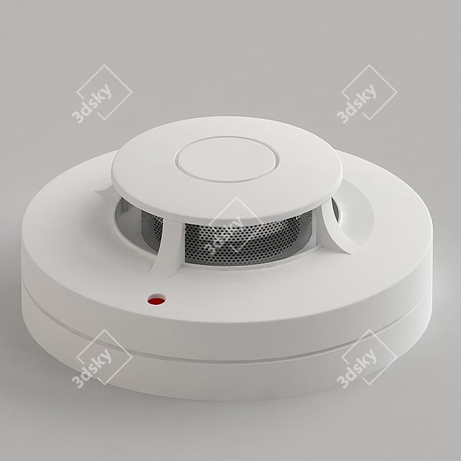 Sleek Fire Sensor 3D model image 1
