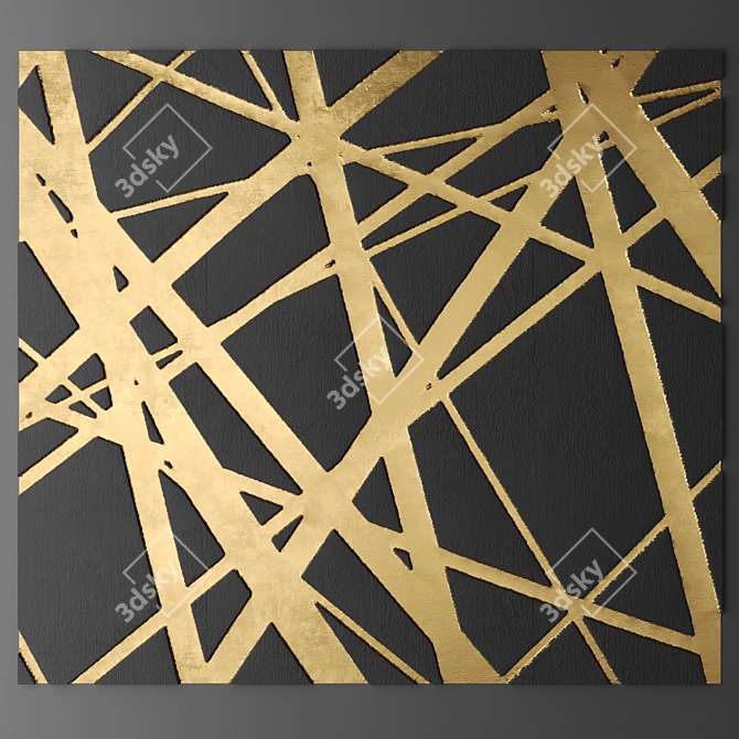 3D Wall Panel Decor 3D model image 1