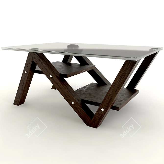 Contemporary Coffee Table 3D model image 1