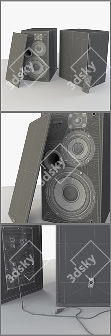 Edifier R2700 Desktop Stereo System 3D model image 3