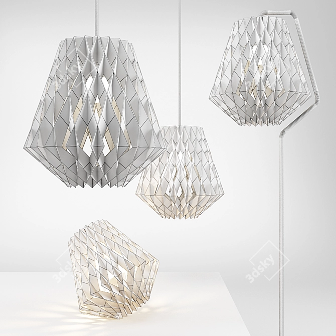 Pilke 36 Collection: Floor Lamp, Chandelier, Table Lamp 3D model image 2