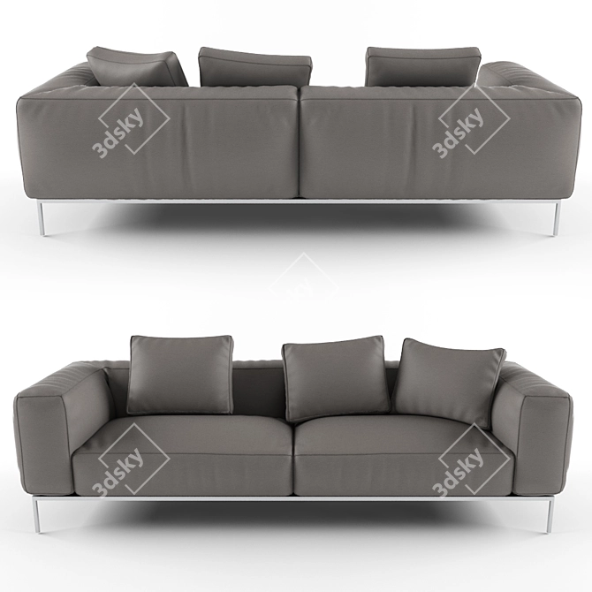 Luxury Modern Sofa: B&B Italia Frank 3D model image 1