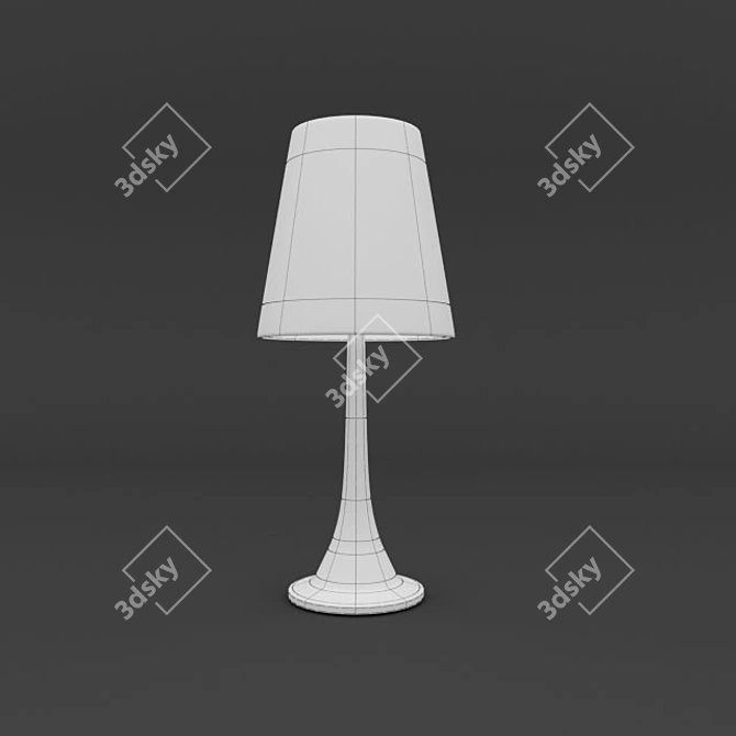 Elegant 42cm Table Lamp 3D model image 2