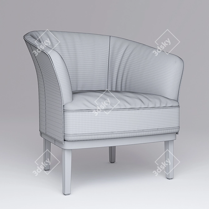 Swiss Comfort: DS-291 Armchair 3D model image 2