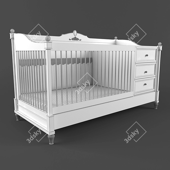 Angel Baby ANB - Perfectly Designed Baby Crib 3D model image 3