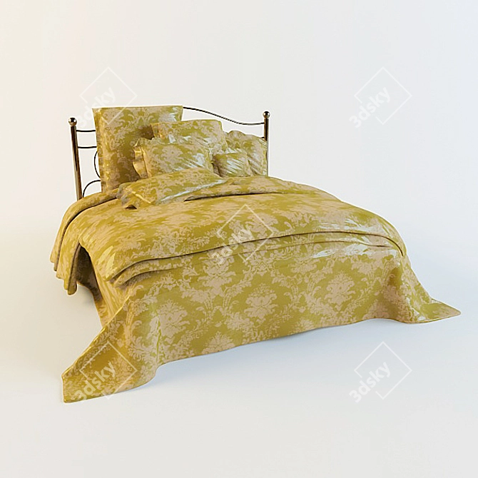 Cozy Comfort Throw 3D model image 1