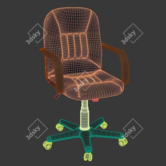 Title: ErgoPro Office Chair 3D model image 2