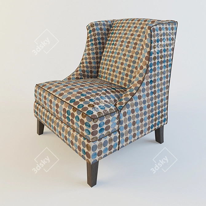 Cozy Lounge Armchair 3D model image 1
