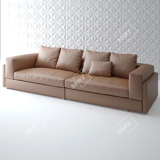 Luxury Chaise Lounge: Customizable and Exclusive 3D model image 1