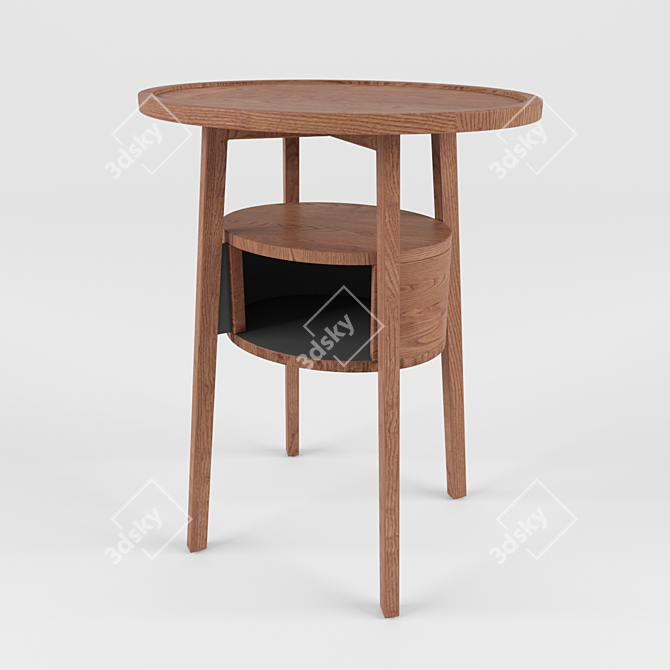 Contemporary Marie Dorner Side Table 3D model image 1