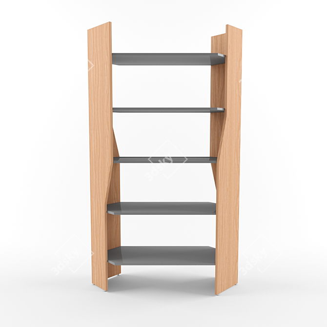 Elegant KYRA Bookcase: Modern Design 3D model image 1
