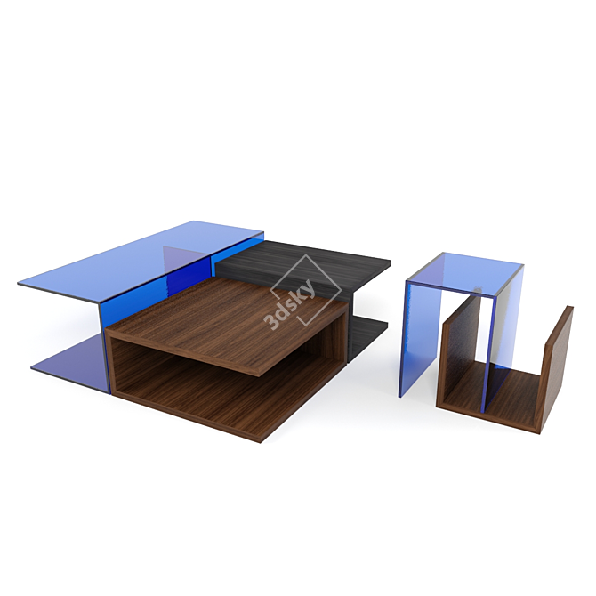 Minimalist Duo: Ligne Roset UN & DEUX 3D model image 3