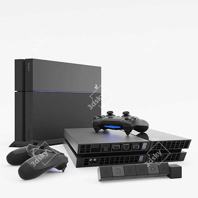 Next-Level Gaming with SONY PS4 3D model image 3