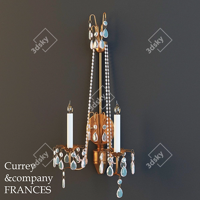 Elegant Frances Wall Sconce 3D model image 1