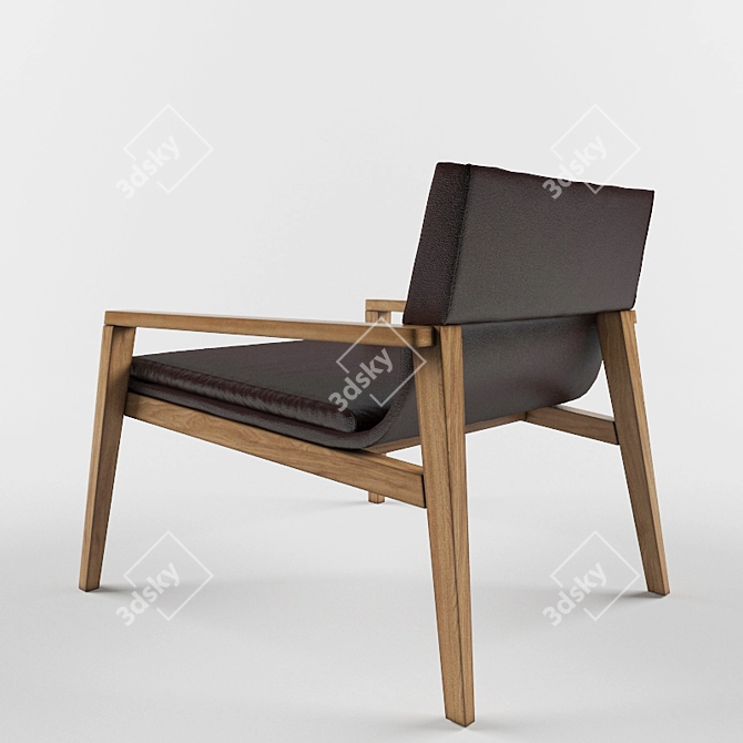 Elegant and Comfortable: LYL Armchair 3D model image 2