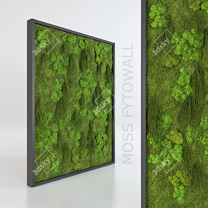 Mossy Green Wall Decor 3D model image 1