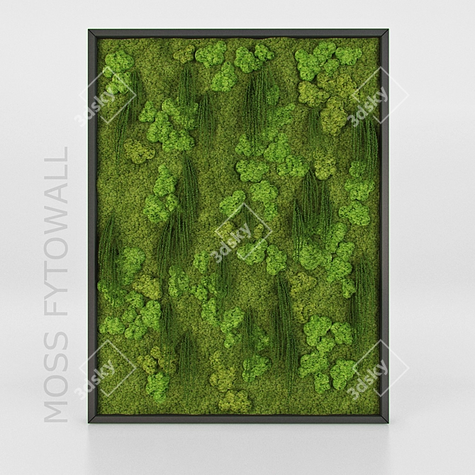 Mossy Green Wall Decor 3D model image 2