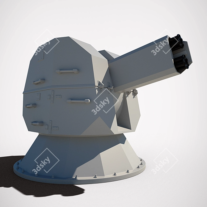 Russian Dual-Automatic 30mm Ship-based Artillery 3D model image 1