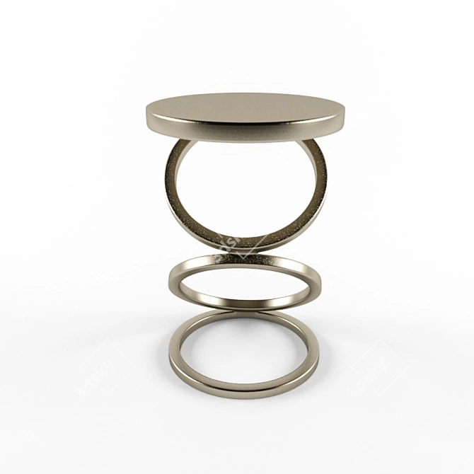 Solvay Spot Table: Sleek & Functional 3D model image 2