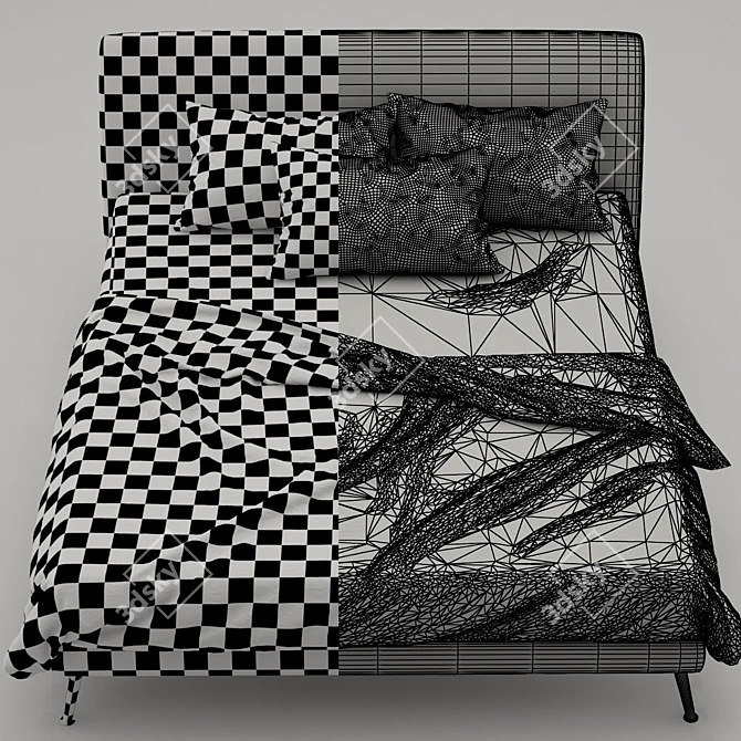 Bonaldo Dream on Bed - Ultimate Comfort and Elegance 3D model image 3