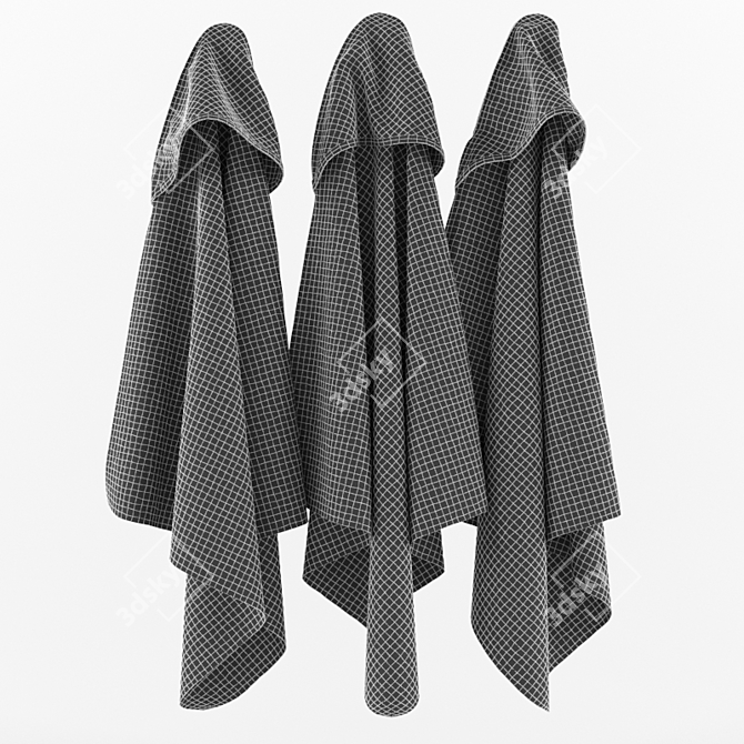 Smooth Topology Towels 3D model image 3