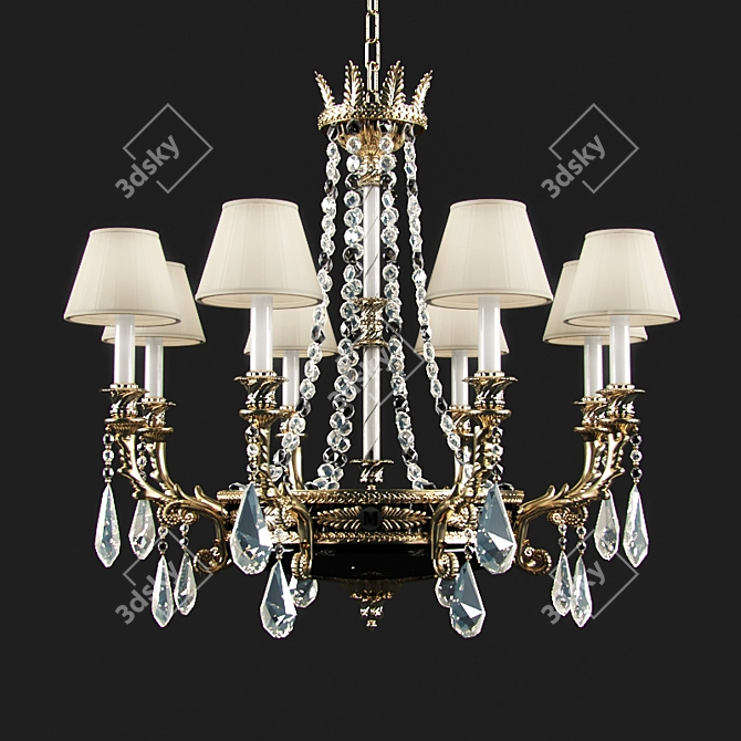 Mariner Royal Chandelier with Swarovski Elements 3D model image 1