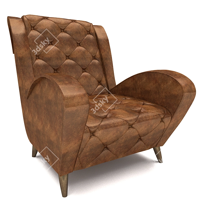 Elegant Andre Armchair | Classic Design 3D model image 1