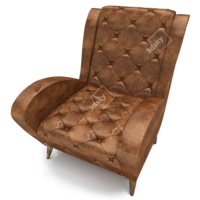 Elegant Andre Armchair | Classic Design 3D model image 2