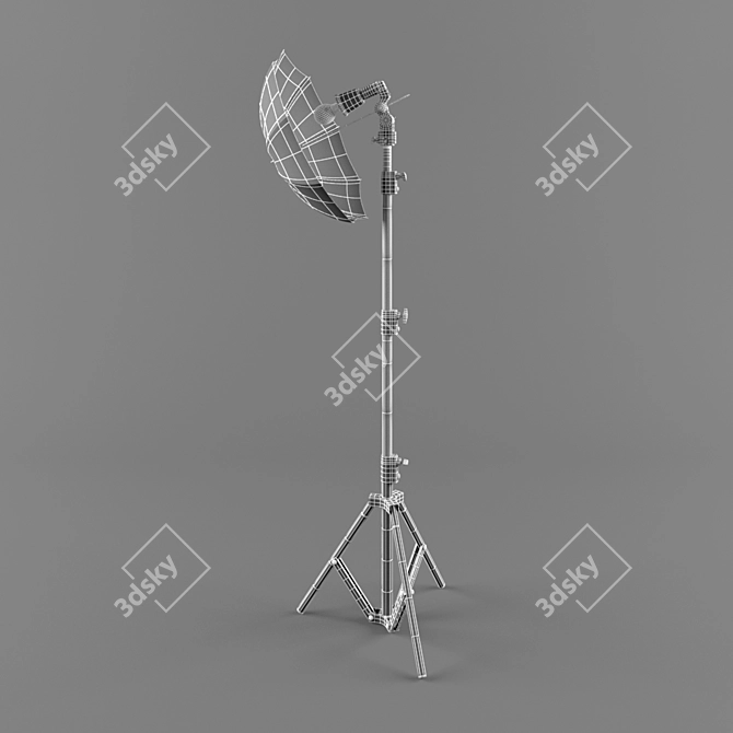 Soft Light Photography Umbrella 3D model image 2