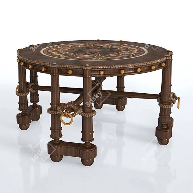 Custom-Made Round Table 3D model image 1