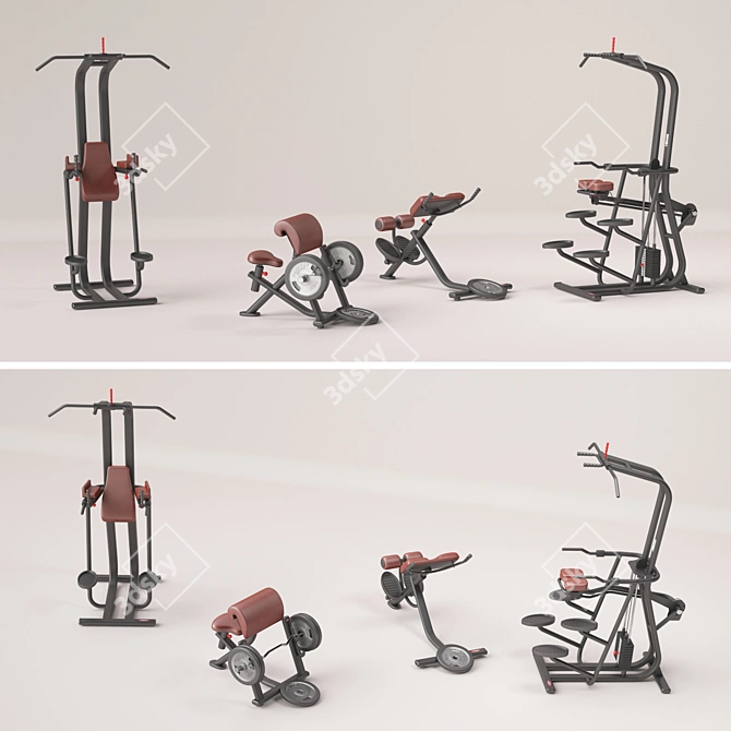 Panatta Gravity Trainer 3D model image 1