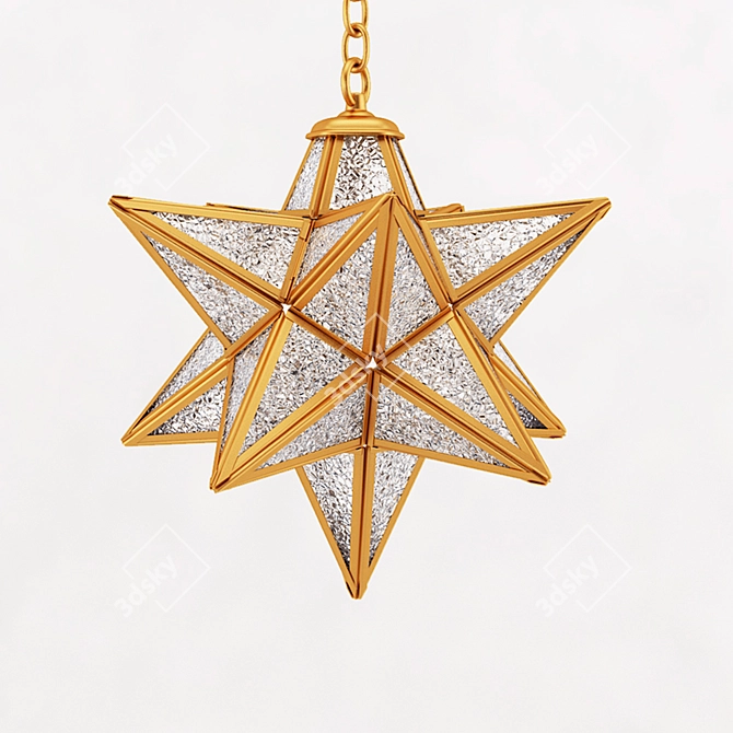 Sparkling Star Chandelier 3D model image 1