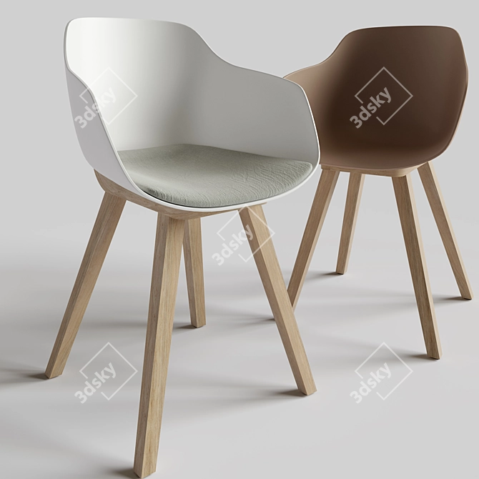 Eco-Comfort Chair Set 3D model image 3