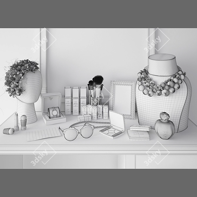 Elegant Dior Beauty Set 3D model image 3