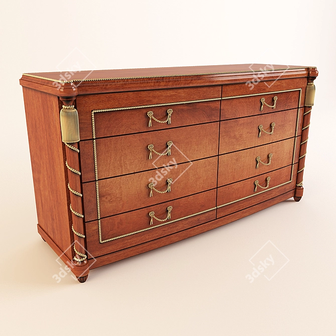 Elegant Agostoni Chest: 160x54x100 3D model image 1