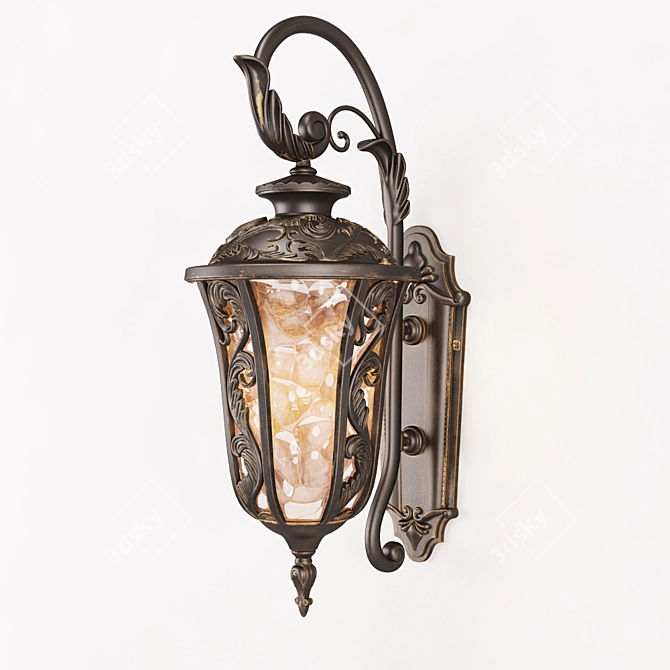 Luxus 1495-1W Outdoor Wall Light 3D model image 1