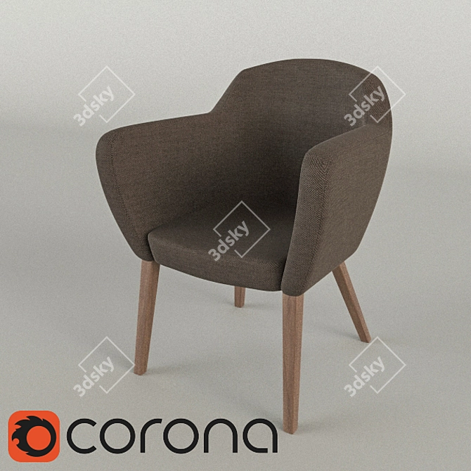 Chic Chair: Calligaris Gossip 3D model image 1