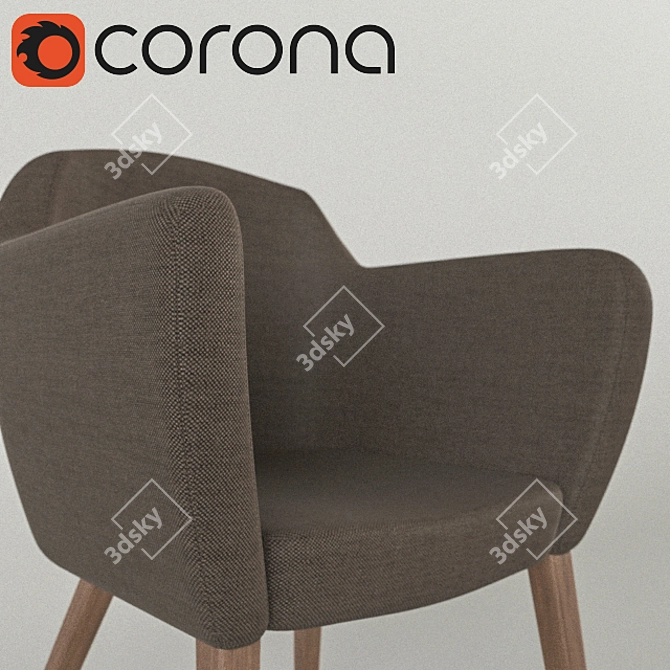 Chic Chair: Calligaris Gossip 3D model image 3