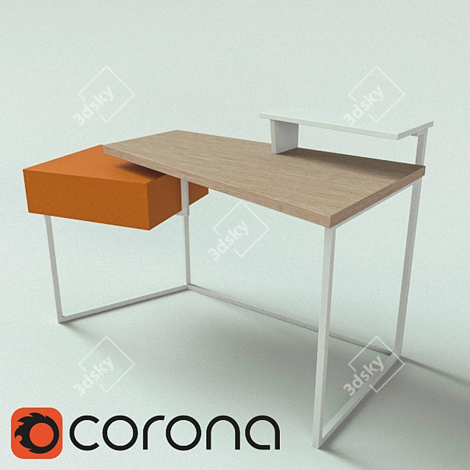 Sleek Layers Table 3D model image 1